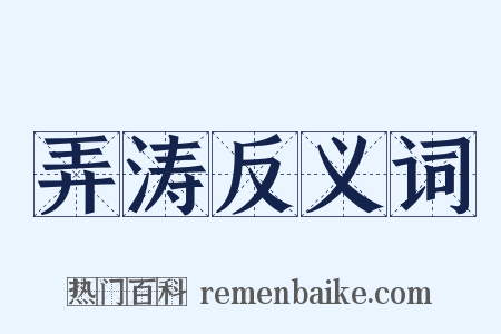 弄涛反义词是什么意思的图片